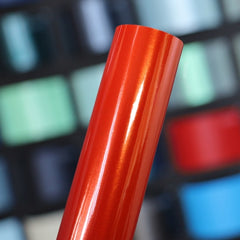 glossy metallic Dark Orange