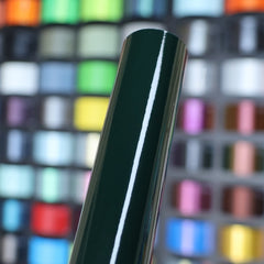 glossy metallic blackish green